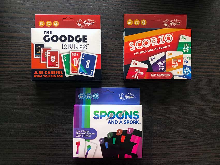 Brand New Card Games The Goodge Rules, Spoons and a Spork, Scorzo